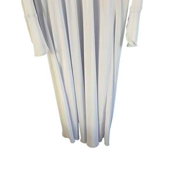 Cabernet Womens White V-Neck Sleeveless Asymmetrical Hem Dress With Robe Size XL - Picture 3 of 16